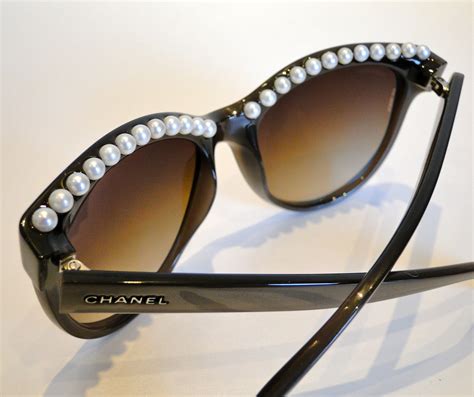 chanel sunglasses with pearl|the real chanel sunglasses.